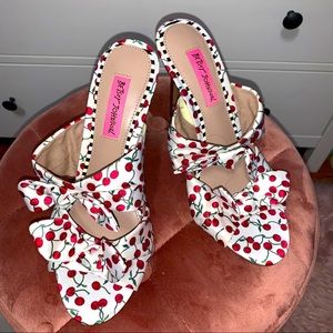 Betsey Johnson Cherry Berry Heels